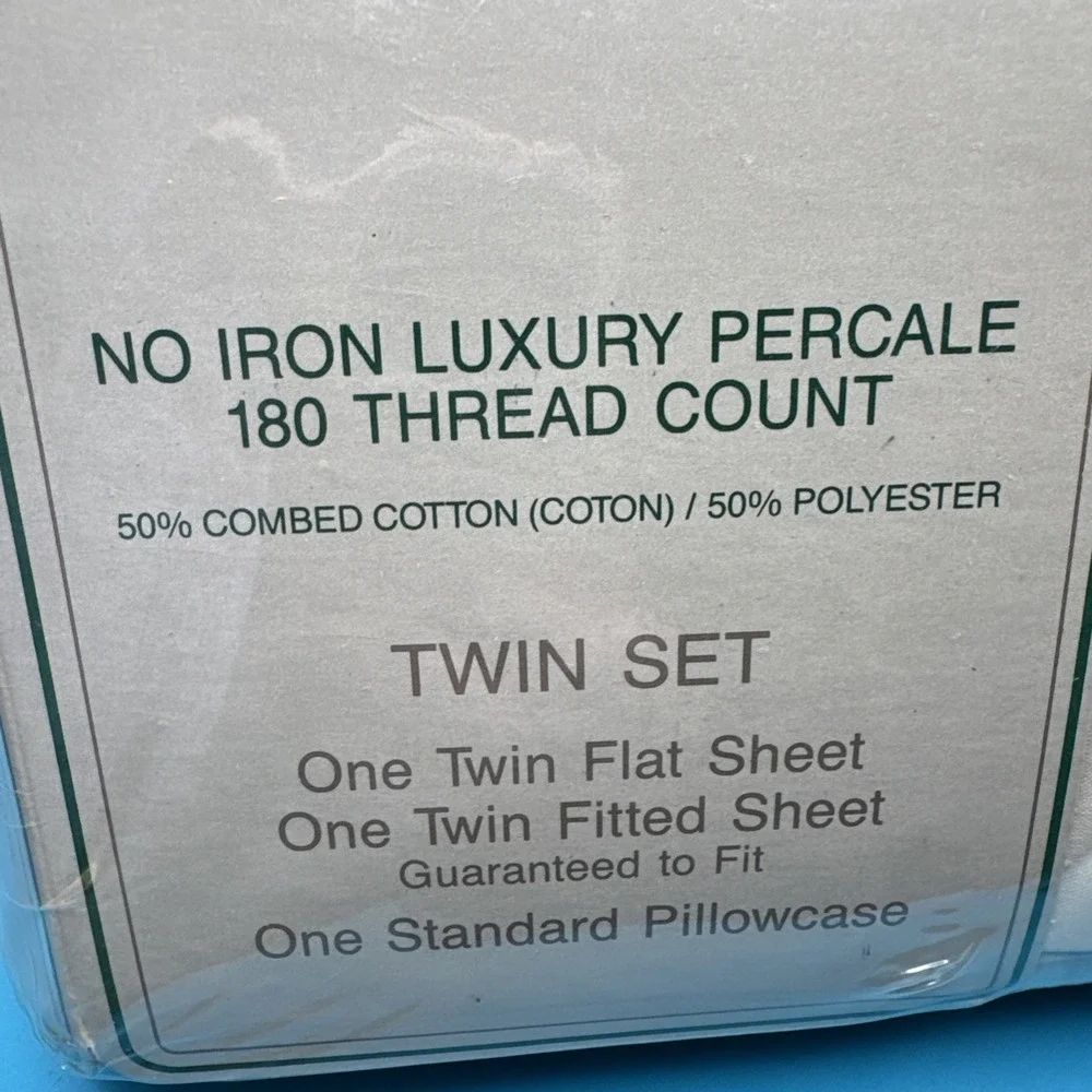 Vintage 80s Cannon TWIN Size Sheet Set‎ Montana Southwestern Monticello Percale